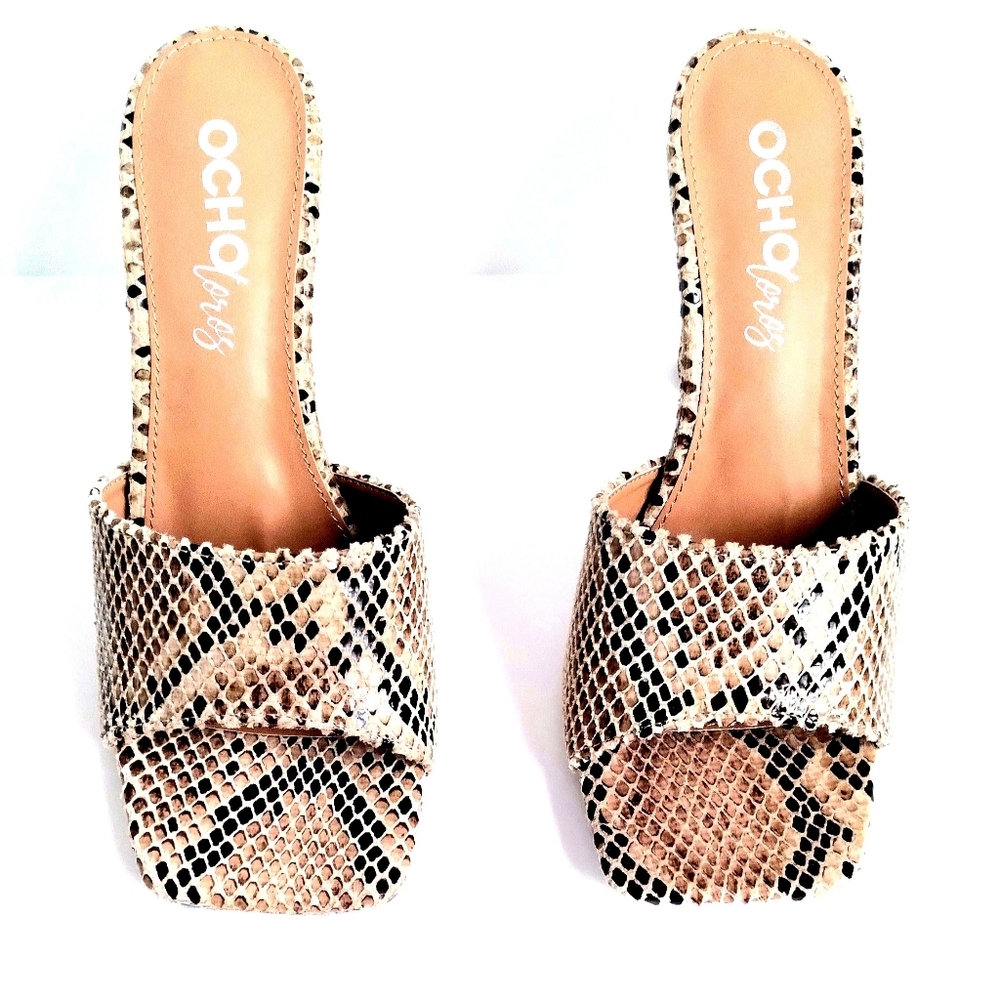 Snakeskin Mule Stiletto